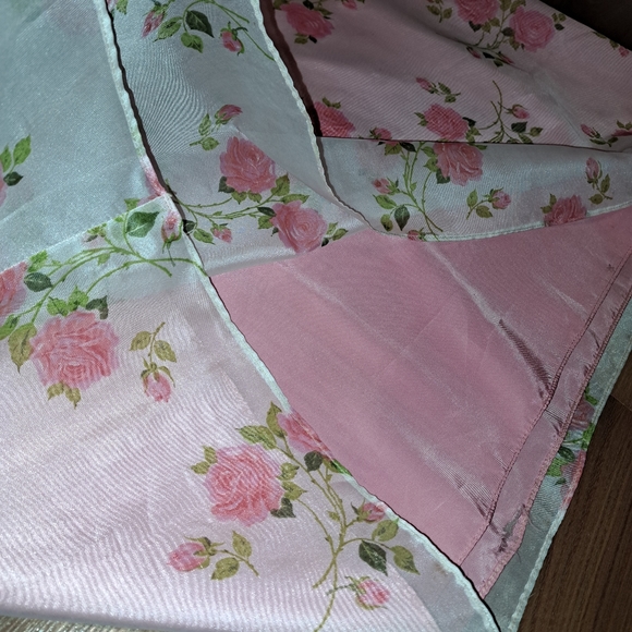 Funky Vintage Barbie Pink Floral Print Ruffle Collar Halter Prom Formal Dress - Picture 4 of 12